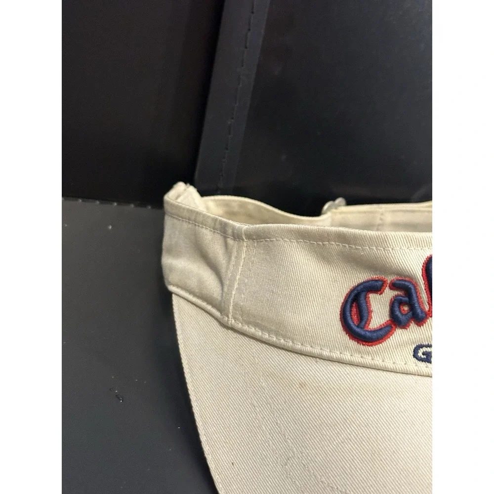 Adult One‎ Size Callaway CG Tour Golf Visor Cap Khaki Adjustable